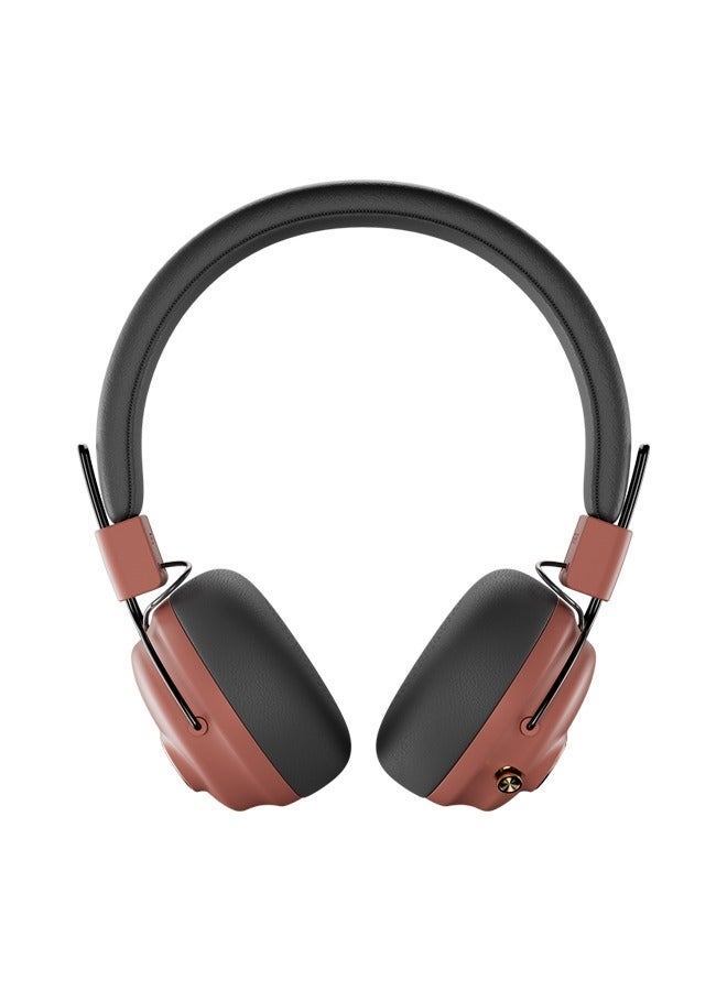 Faster سماعات رأس S8 روفا فوق الأذن - سماعات بلوتوث لاسلكية متقدمة بإلغاء الضوضاء النشط 5.3 مع وقت تشغيل 43 ساعة - محركات 40 مم شحن نوع-C مكالمات بدون استخدام اليدين باس عميق خفيفة الوزن رياضية صالة رياضية سفر عمل منزل مكتب هاتف محمول كمبيوتر شخصي - أسود / مارون - Image 5